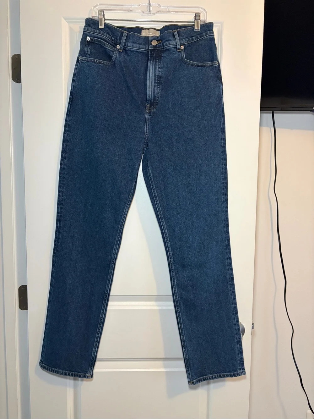 Everlane | The Way High Slim Jeans - Straight Leg - High-Rise - Medium Blue